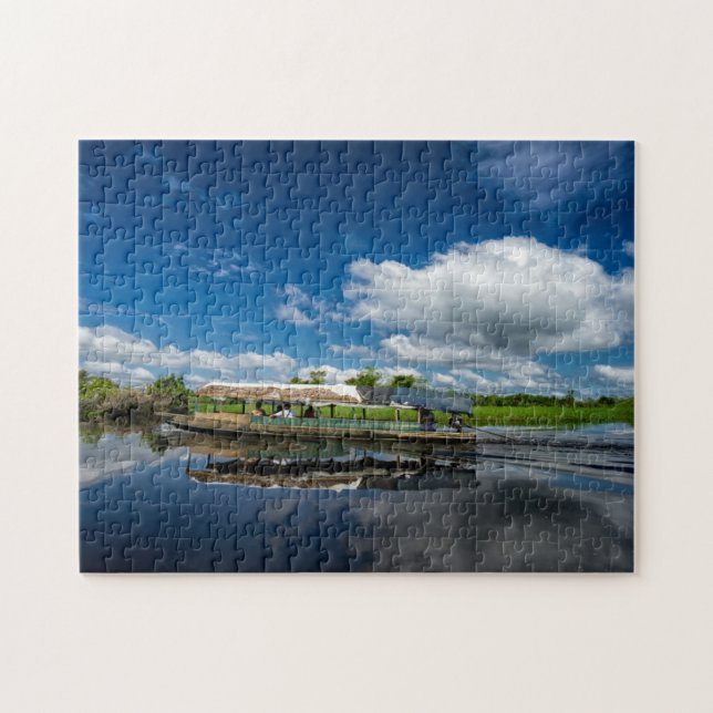 Tourist Boat Reflection Jigsaw Puzzle (Horizontal)