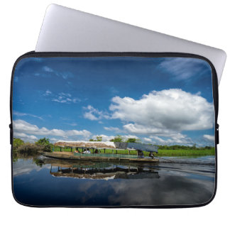 Tourist Boat Reflection Laptop Sleeve