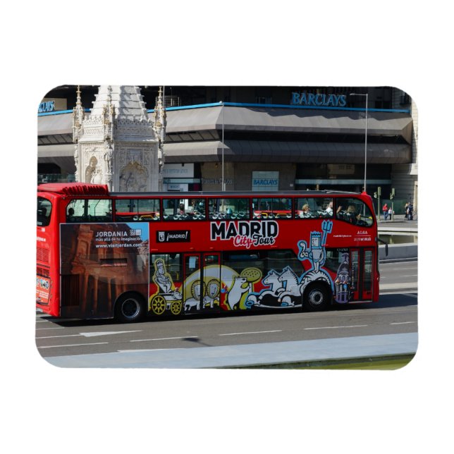 Tourist bus, Madrid Magnet (Horizontal)