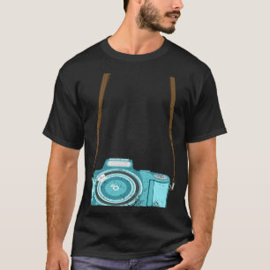 Tourist Camera  Men Women Cool Photography Costume T-Shirt