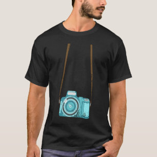 Tourist Camera  Men Women Cool Photography Costume T-Shirt