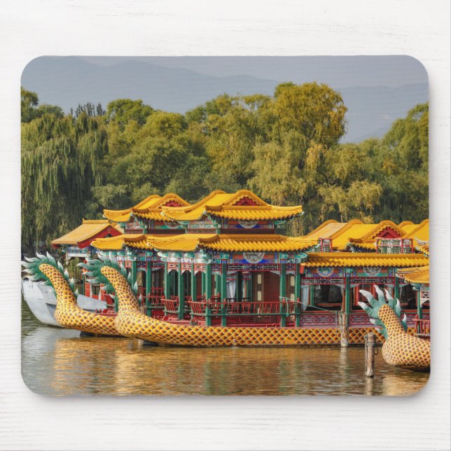 Tourist Dragon Boats | Kunming Lake Mouse Mat (Front)