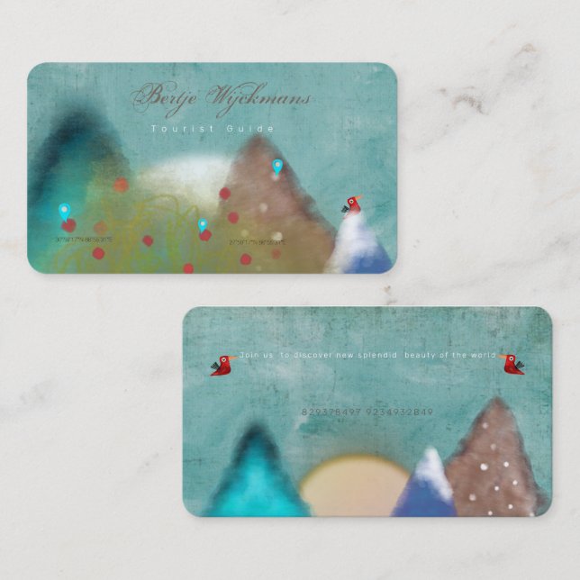 Tourist Guide Business Card (Front/Back)