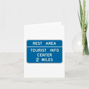 Tourist Info Centre Sign Card