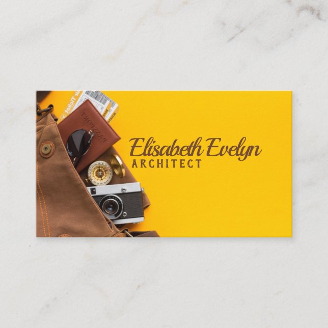 tourist items in bag business card (Front)