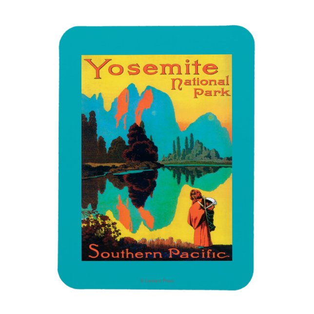 Tourist Poster - Yosemite Nat'l Park, CA Magnet (Vertical)