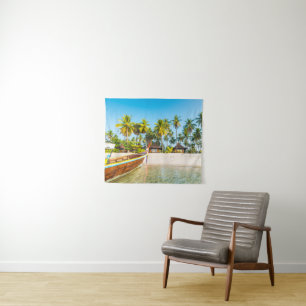 Tourist Resort's Bungalows on the Beach Thailand Tapestry