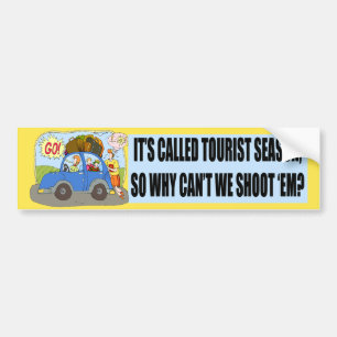 Tourist Season Bumper Sticker