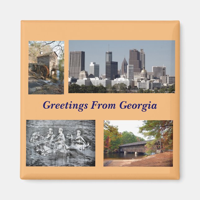 Tourist sites Georgia  Magnet (Front)