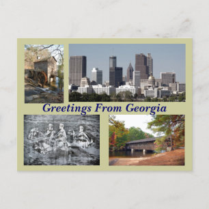 Tourist sites Georgia Postcard