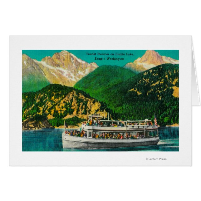Tourist Steamer on Diablo lake, Skagit (Front Horizontal)