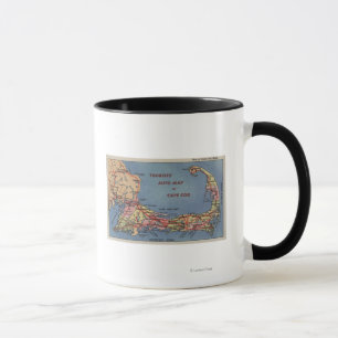 Tourists' Auto Map of Cape Cod Mug