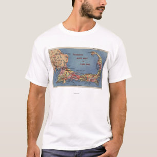 Tourists' Auto Map of Cape Cod T-Shirt