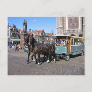 Tourists in Delft Postcard