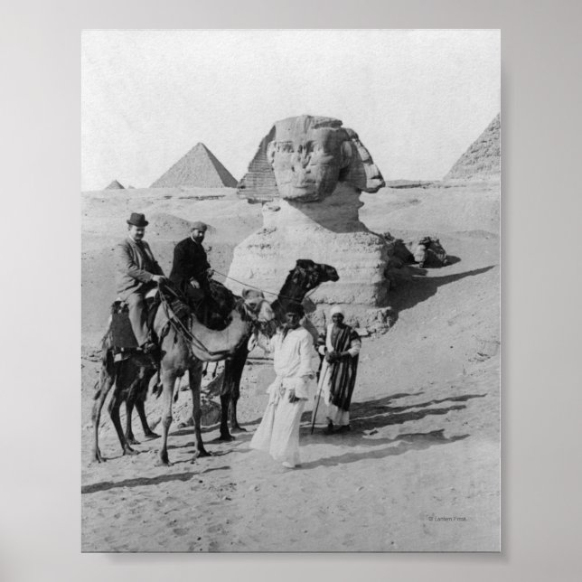 Tourists Travelling by Sphinx Poster (Front)