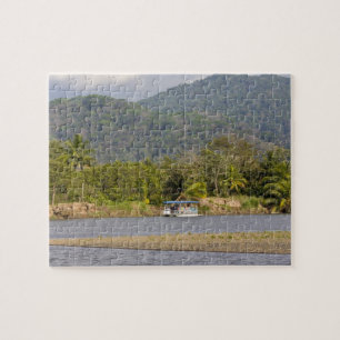 Tourists viewing the Guacalillo Estuary, Nicoya Jigsaw Puzzle