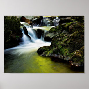 Tourmakeady Waterfall in County Mayo, Ireland Poster