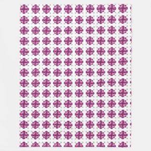 Tourmaline 4-Leaf Fleece Blanket