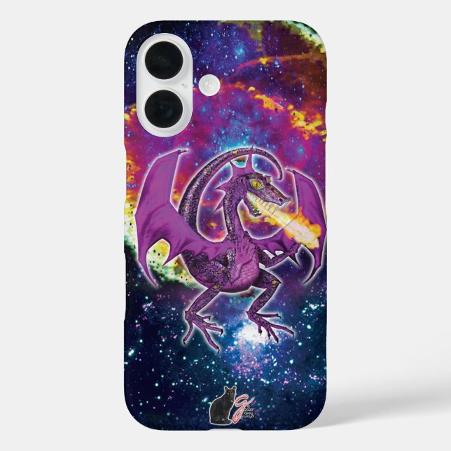 Tourmaline Cosmic Dragon Case-Mate iPhone Case (Back)