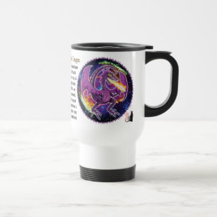 Tourmaline Cosmic Dragon Travel Mug
