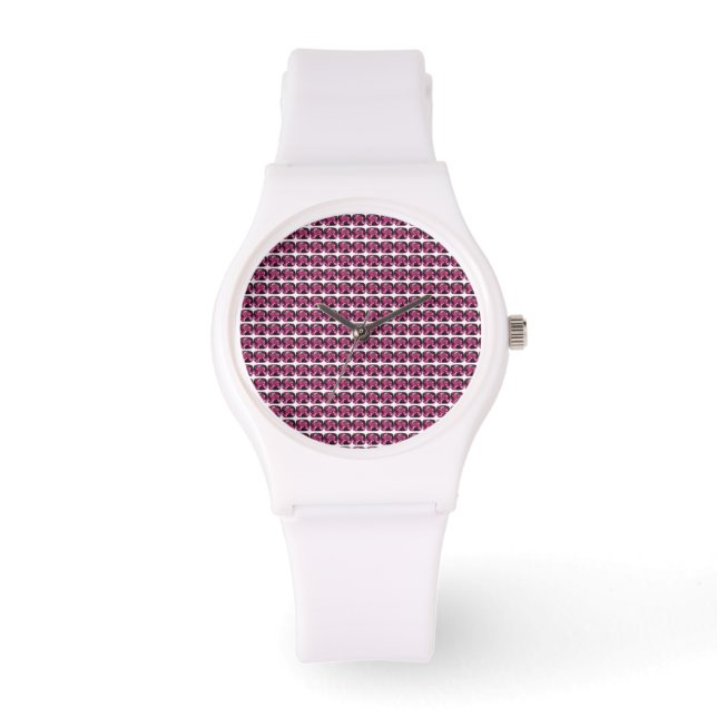Tourmaline Gemstone Pink Watch (Front)