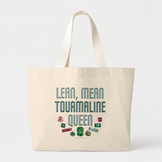 Tourmaline Queen Large Tote Bag (Front)