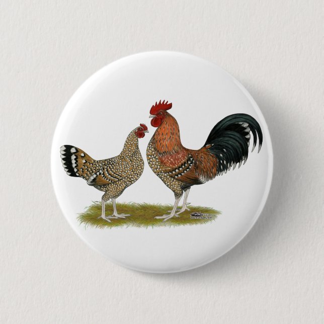 Tournaisis Bantams 6 Cm Round Badge (Front)