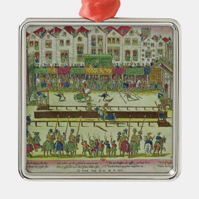 Tournament during which Henri II Metal Tree Decoration (Front)