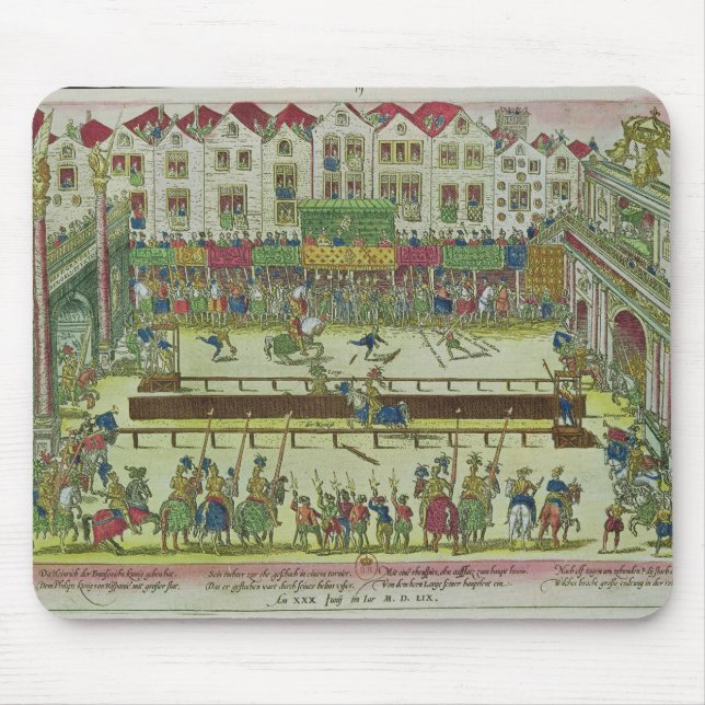 Tournament during which Henri II Mouse Mat (Front)