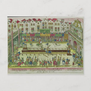 Tournament during which Henri II Postcard