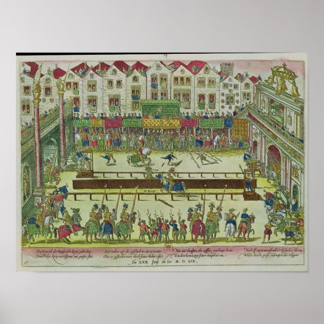 Tournament during which Henri II Poster (Front)