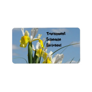 Tournament Schedule Enclosed! labels stickers