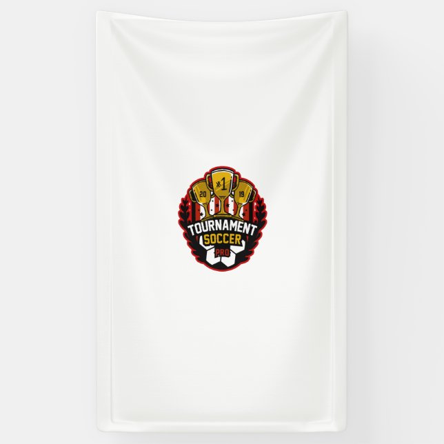 tournament soccer banner (Vertical)