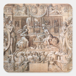 Tournament Square Sticker