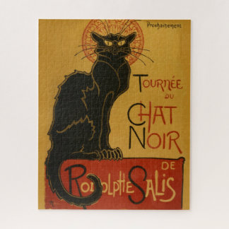 Tournee Chat Noir Black Cat Vintage Illustration Jigsaw Puzzle