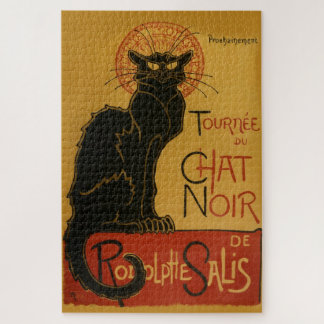 Tournee Chat Noir Black Cat Vintage Illustration Jigsaw Puzzle