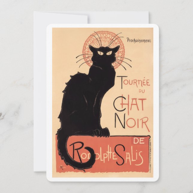 Tournee du Chat Noir (1896 Thank You Card (Front)