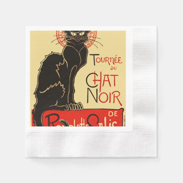 Tournée du Chat Noir Art Nouveau Napkin (Front)