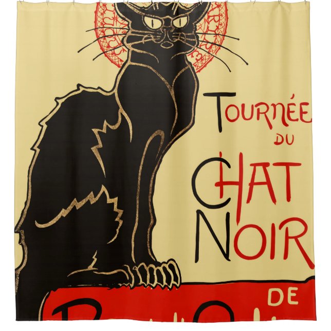 Tournée du Chat Noir Art Nouveau Shower Curtain (Front)