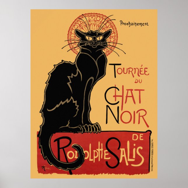 Tournée du Chat Noir France Vintage Poster V2 (Front)