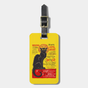 Tournee du Chat Noir French Black Cat Art Luggage Tag