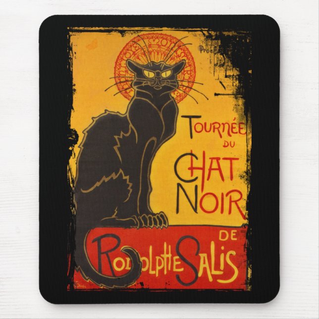 Tournee du Chat Noir Mouse Mat (Front)
