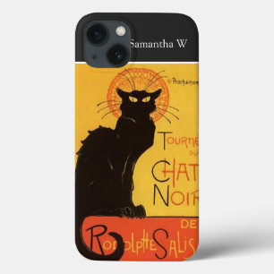 Tournée du Chat Noir, Steinlen Black Cat Vintage iPhone 13 Case