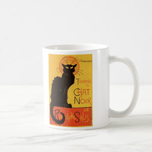 Tournée du Chat Noir, Steinlen Black Cat Vintage Coffee Mug