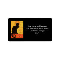 Tournée du Chat Noir, Steinlen Black Cat Vintage