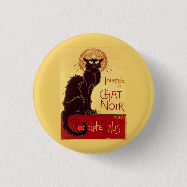 Tournée du Chat Noir, Théophile Steinlen 3 Cm Round Badge (Front)