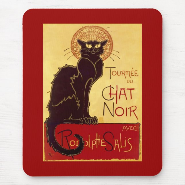 Tournée du Chat Noir, Théophile Steinlen Mouse Mat (Front)