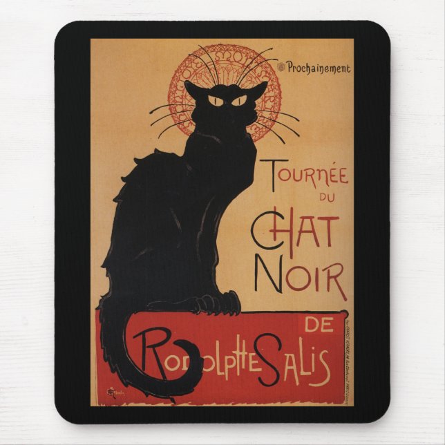 Tournée du Chat Noir, Théophile Steinlen Mouse Mat (Front)