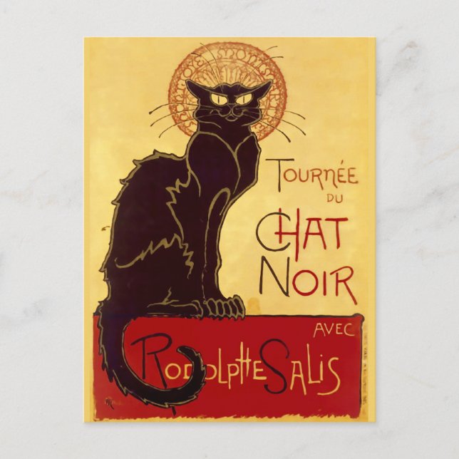 Tournée du Chat Noir, Théophile Steinlen Postcard (Front)