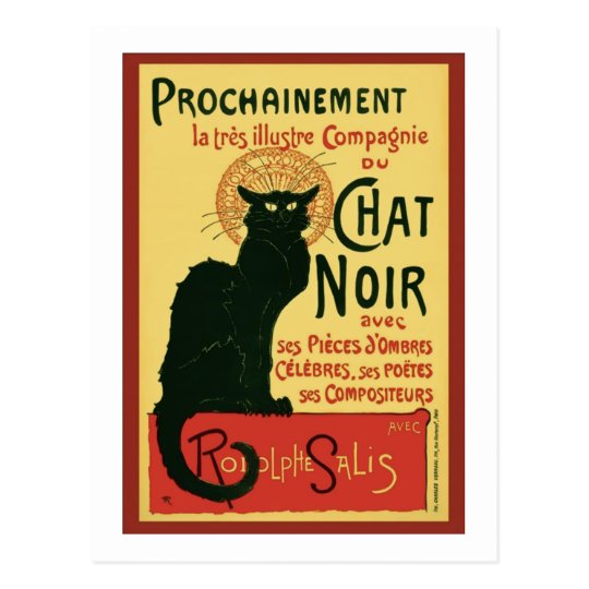 Tableau Décoratif Tournee Du Chat Noir Steinlen Retro Vintage Affiches